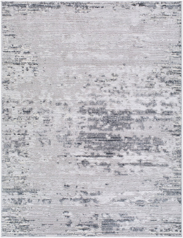 Livabliss Sunrise Geometric Mid-century Modern Polypropylene Accent Rug for Entryway or Bath Light Slate, Li 5'3" x 7' SRI2305-537