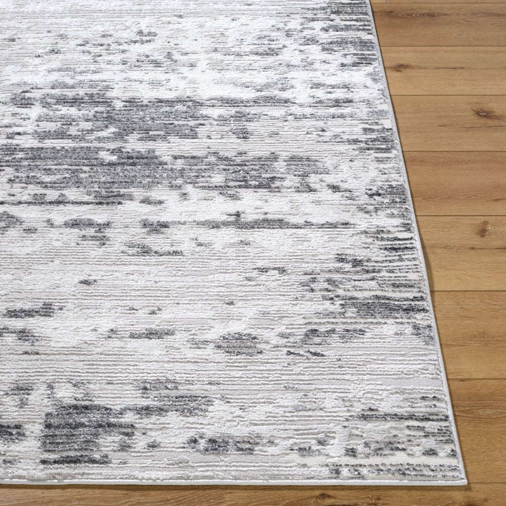 Livabliss Sunrise Geometric Mid-century Modern Polypropylene Accent Rug for Entryway or Bath Light Slate, Li 5'3" x 7' SRI2305-537