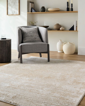 Livabliss Sunrise Machine Woven Geometric Area Rug Mid Century Modern Style for Entryways Beige, Tan 2' x 2'11" SRI2306-2211