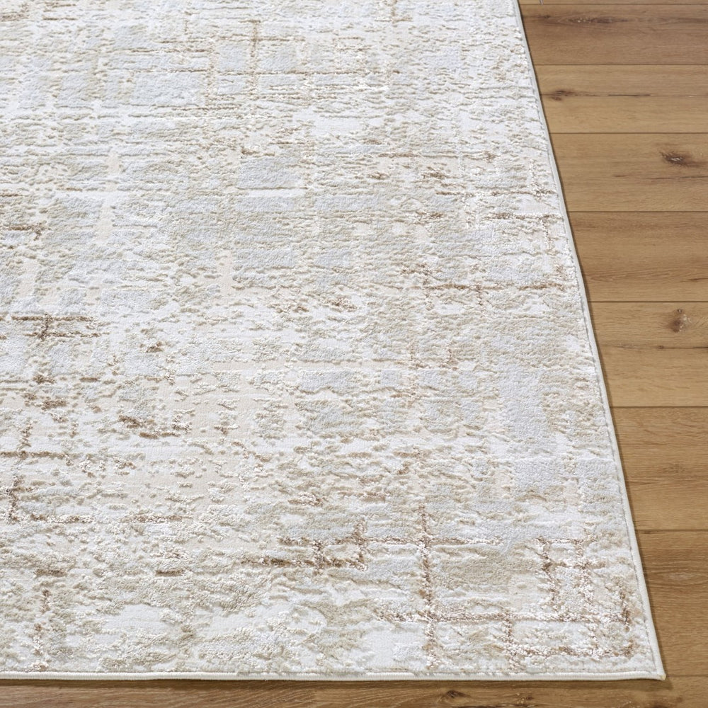 Livabliss Sunrise Geometric Mid-century Modern Polypropylene Area Rug for High Traffic Rooms Beige, Tan 7'10" x 10' SRI2310-71010