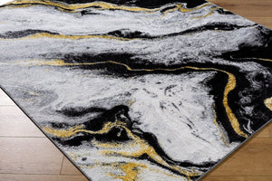 Livabliss Sunrise Mid-century Modern Machine Woven Polypropylene Accent Rug for Entryways Light Slate, Iv 5'3" x 7' SRI2311-537