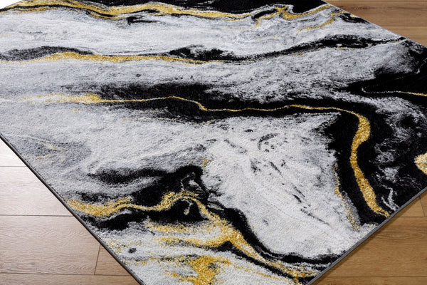 Livabliss Sunrise Mid-century Modern Machine Woven Polypropylene Accent Rug for Entryways Light Slate, Iv 5'3" x 7' SRI2311-537