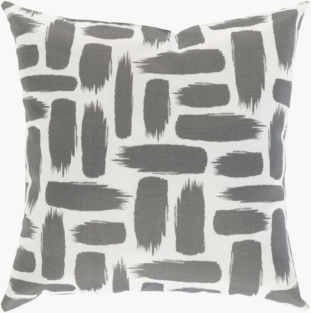 Surya Stroke Woven Polyester Throw Pillow Geometric Square Art Forward Transitional Decor SRK002-2020