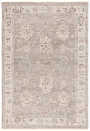 Safavieh Samarkand 106 Hand Knotted  Rug Ivory / Silver SRK106A-9