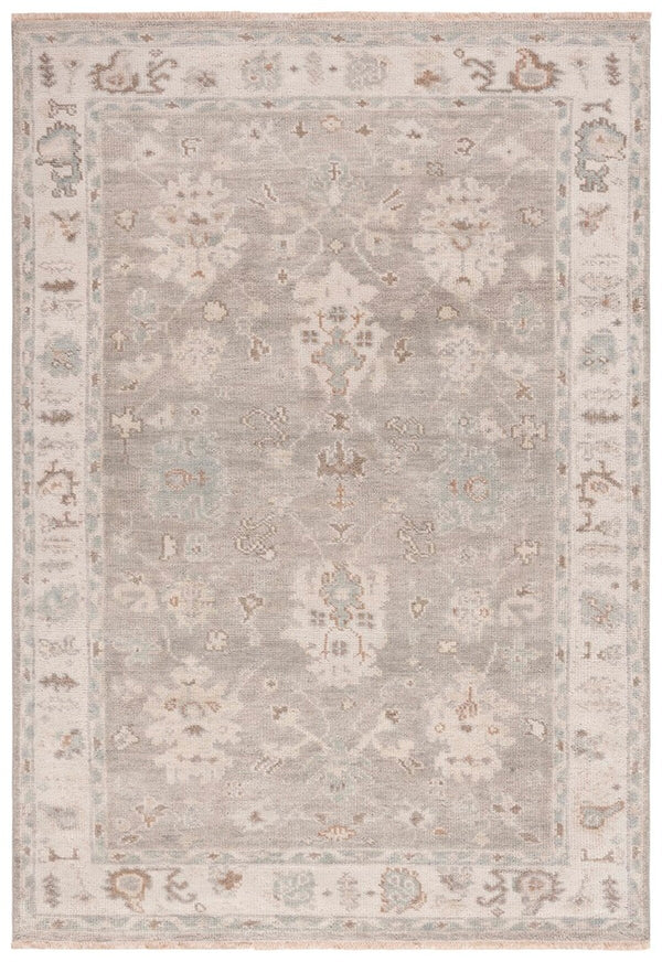 Safavieh Samarkand 106 Hand Knotted  Rug Ivory / Silver SRK106A-9