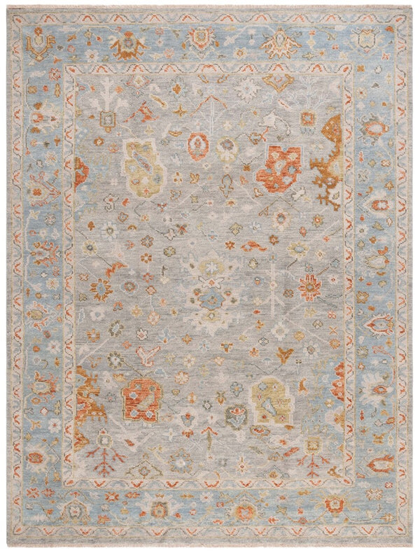 Safavieh Samarkand 129 Hand Knotted Traditional Rug Blue / Grey SRK129M-9