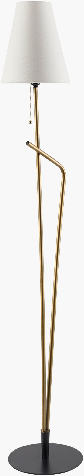 Livabliss Sorano Iron Floor Lamp with Linen Shade for Bedroom or Reading Nook Ambiance SRO-001
