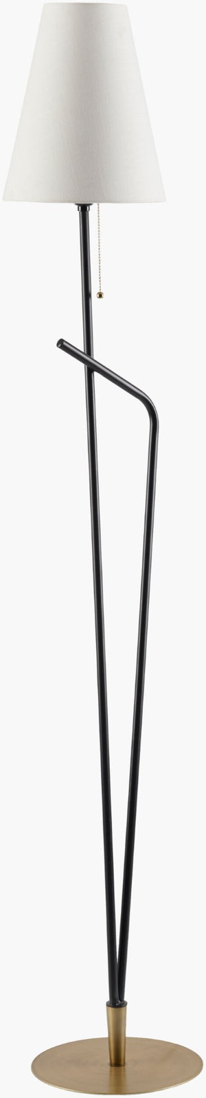 Livabliss Sorano Iron Floor Lamp with Linen Shade Warm Ambient Glow for Living Rooms and Bedrooms SRO-002