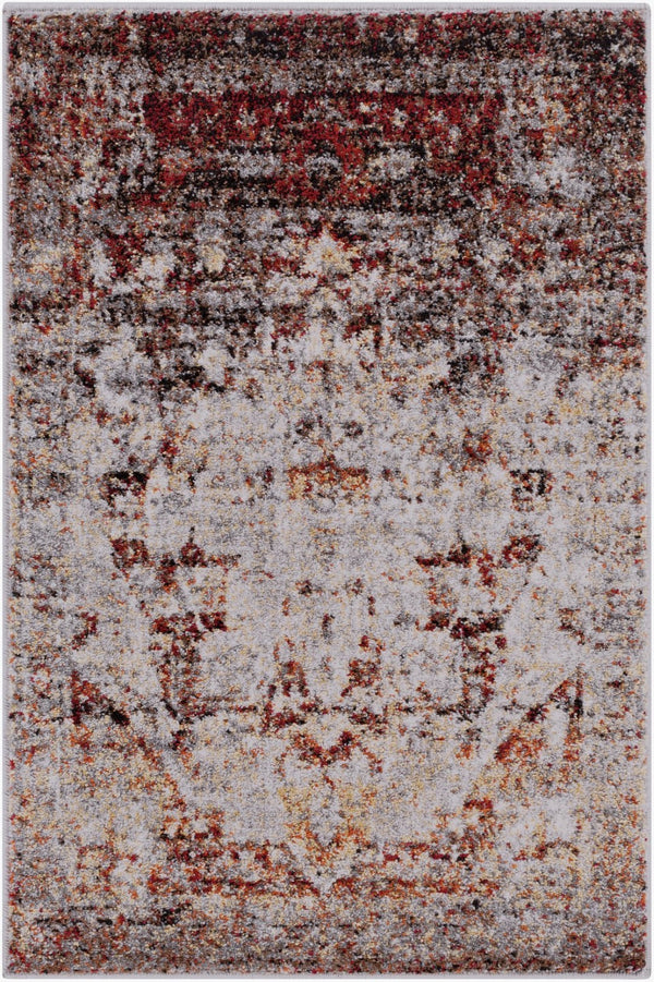 Livabliss Serapi Heritage Floral Polypropylene Area Rug Entryway Accent with Medium Pile Burgandy, Ivory 2' x 2'11" SRP1010-23