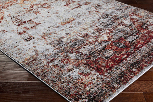 Livabliss Serapi Heritage Floral Polypropylene Area Rug Entryway Accent with Medium Pile Burgandy, Ivory 2' x 2'11" SRP1010-23