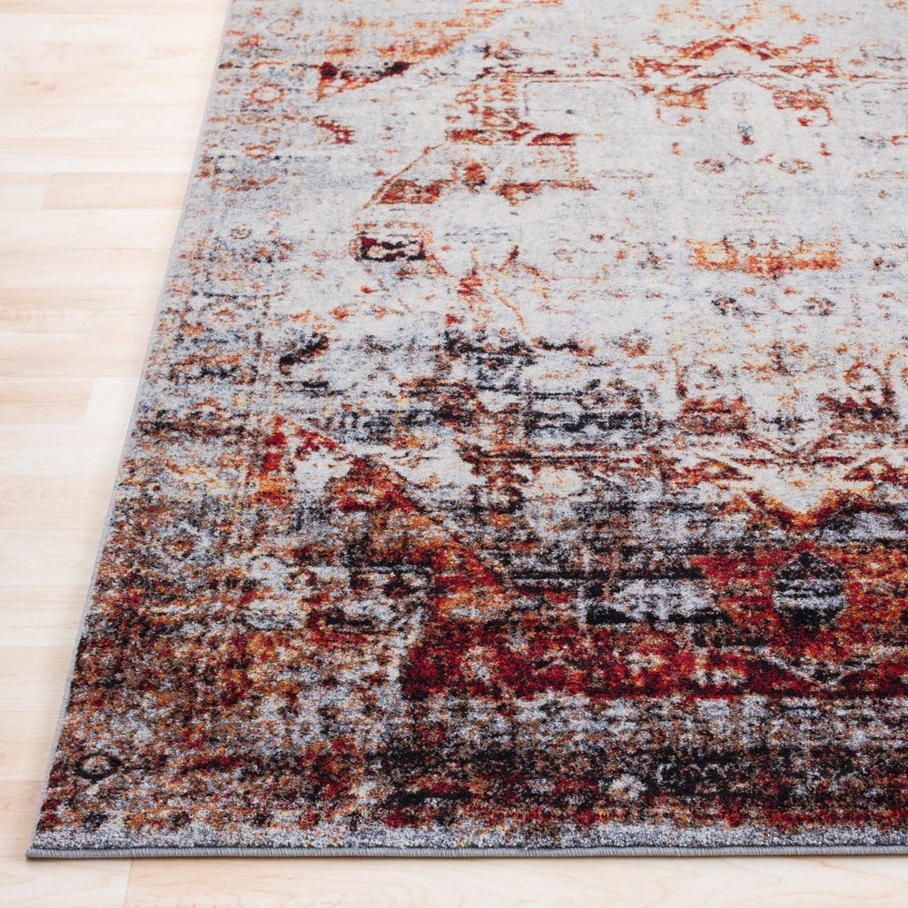Livabliss Serapi Heritage Floral Polypropylene Area Rug Entryway Accent with Medium Pile Burgandy, Ivory 5'3" x 7'3" SRP1010-5373