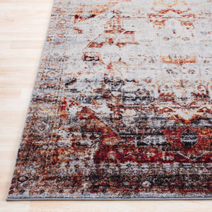 Livabliss Serapi Heritage Floral Polypropylene Area Rug Entryway Accent with Medium Pile Burgandy, Ivory 2' x 2'11" SRP1010-23