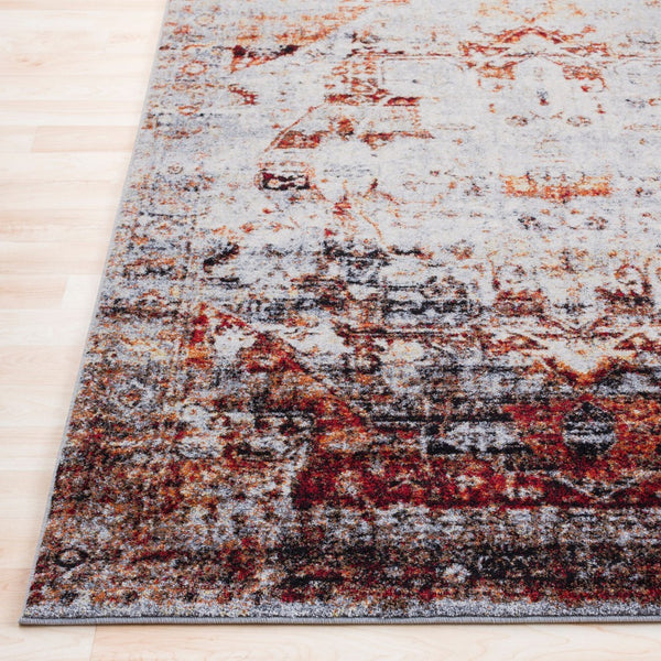 Livabliss Serapi Heritage Floral Polypropylene Area Rug Entryway Accent with Medium Pile Burgandy, Ivory 2' x 2'11" SRP1010-23