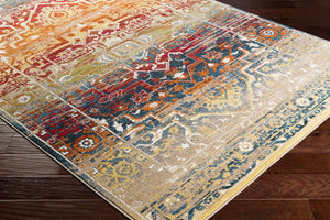 Livabliss Serapi Medallion Border Persian Polypropylene Accent Rug for Entryway or Hallway SRP1011-23