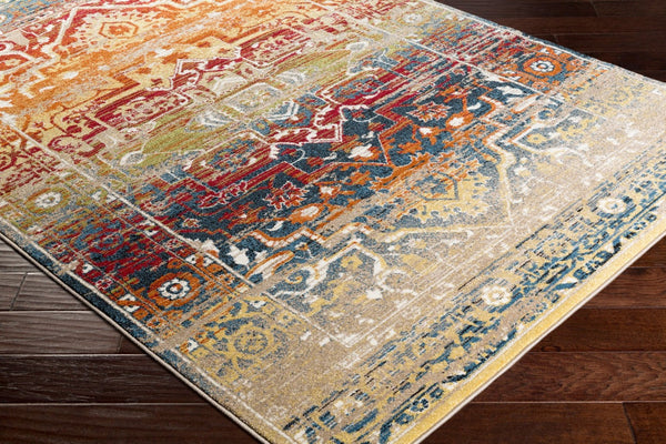 Livabliss Serapi Medallion Border Persian Polypropylene Accent Rug for Entryway or Hallway SRP1011-23