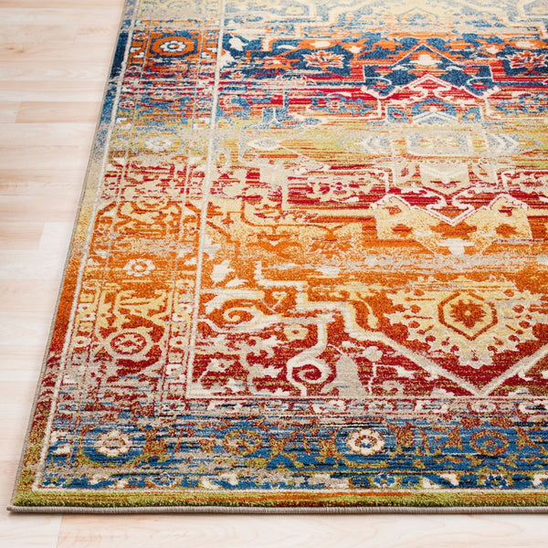 Livabliss Serapi Medallion Border Persian Polypropylene Accent Rug for Entryway or Hallway SRP1011-23