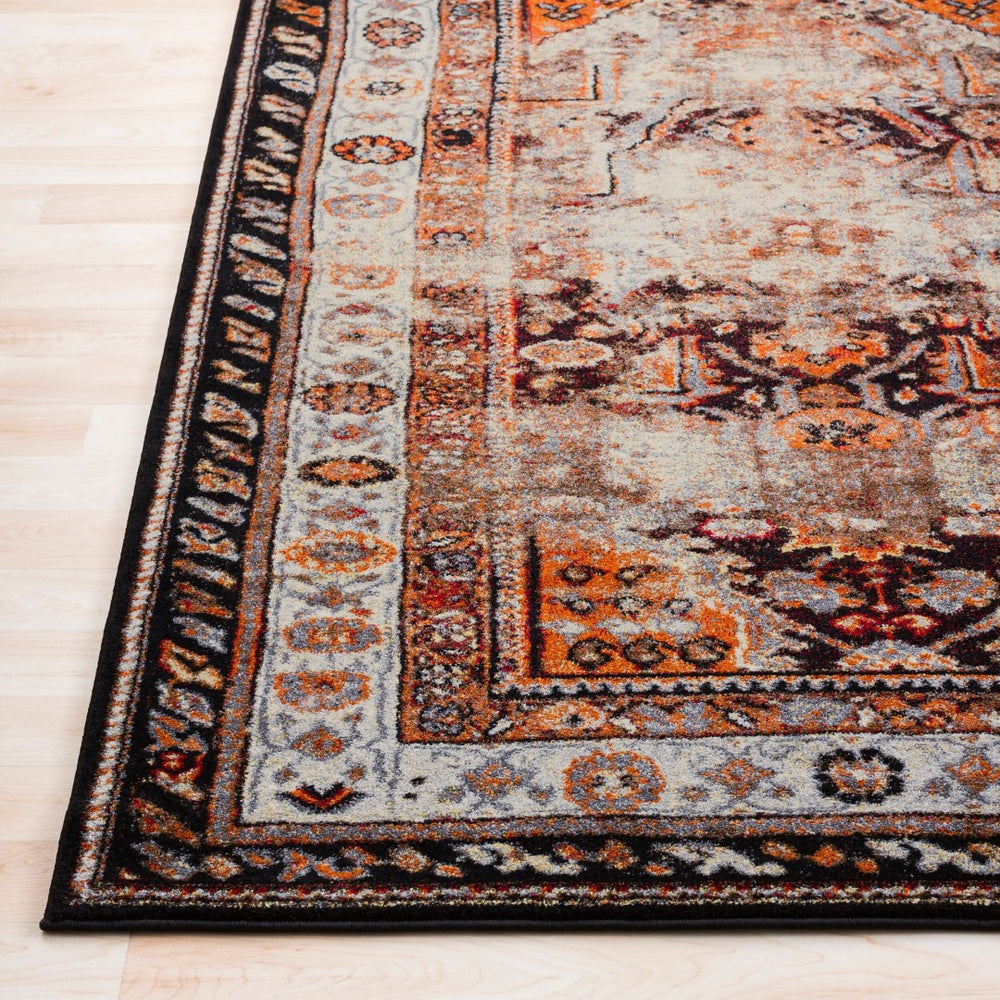 Livabliss Serapi Medallion Persian Area Rug Machine Woven Polypropylene for Living Dining Rooms SRP1018-93126