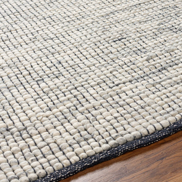 Surya Sierra Srr-2301 2' X 3' Handmade Rug – Minimalist Modern Design For Style And Comfort In Your Home Cream Cotton,Polyester,Wool Srr2301-23
