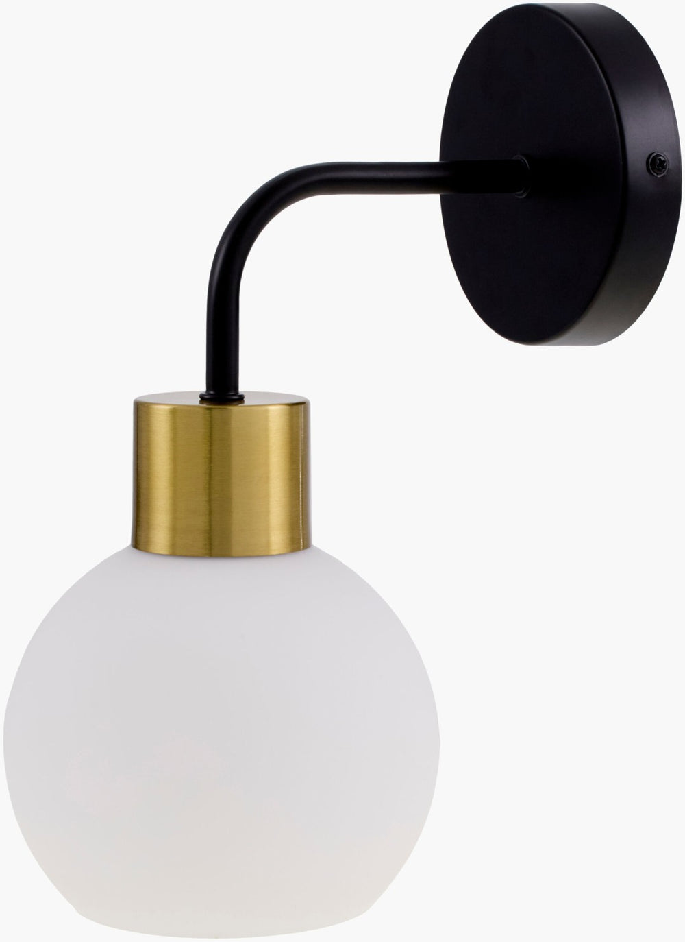 Livabliss Silverton Traditional Metal Wall Sconce with Glass Shade for Warm Ambient Lighting SRT-001