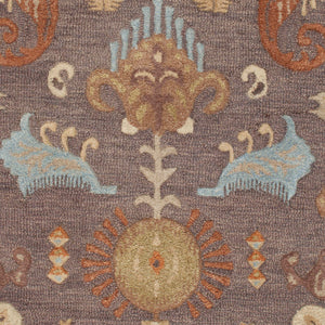 Surya Sprout 8' X 11' Handmade Low Pile Rug - Durable, Chemical-free, Modern Decor For Your Home Medium Gray Wool,Viscose Srt2005-811