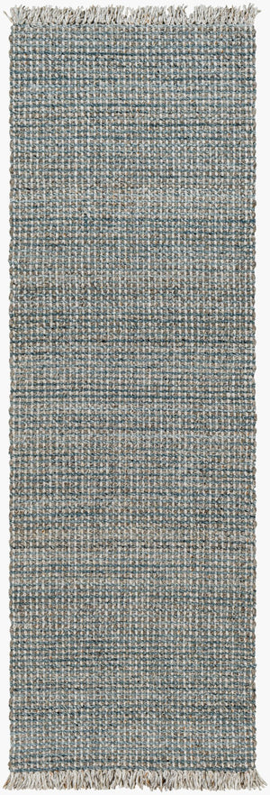 Surya Sara 10' X 14' Handmade Area Rug - Elegant, Durable, Eco-friendly Design With Stylish Fringe Detail Light Slate Recycled Pet Yarn Sru2300-268