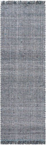 Surya Sara 10' X 14' Handmade Area Rug - Elegant, Durable, Eco-friendly Design With Stylish Fringe Detail Light Slate Recycled Pet Yarn Sru2301-268