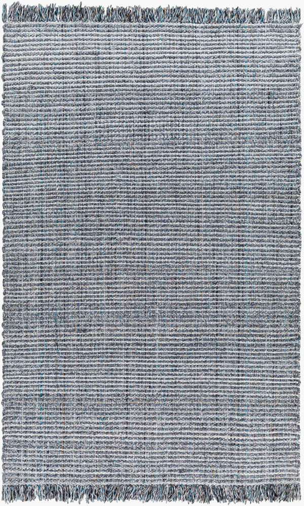 Surya Sara 10' X 14' Handmade Area Rug - Elegant, Durable, Eco-friendly Design With Stylish Fringe Detail Light Slate Recycled Pet Yarn Sru2301-576