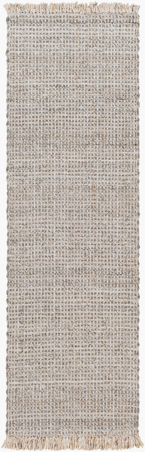 Surya Sara 10' X 14' Handmade Area Rug - Elegant, Durable, Eco-friendly Design With Stylish Fringe Detail Gray Recycled Pet Yarn Sru2302-268
