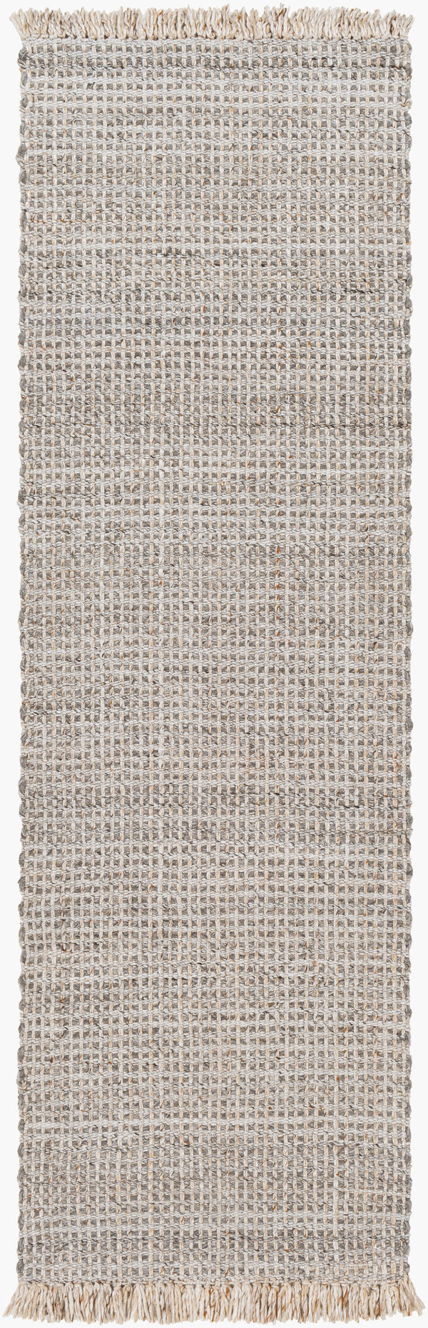 Surya Sara 10' X 14' Handmade Area Rug - Elegant, Durable, Eco-friendly Design With Stylish Fringe Detail Gray Recycled Pet Yarn Sru2302-268