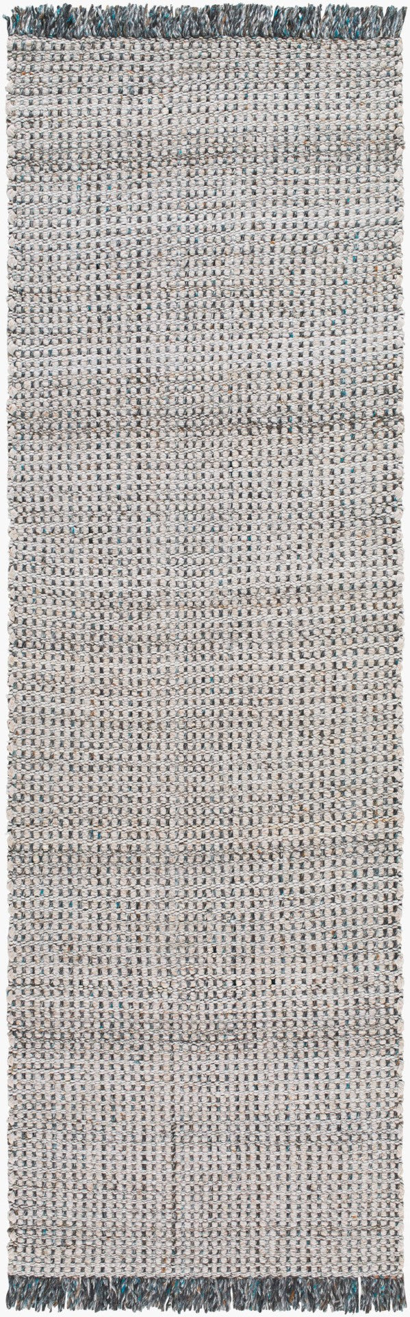 Surya Sara 10' X 14' Handmade Area Rug - Elegant, Durable, Eco-friendly Design With Stylish Fringe Detail Off,White Recycled Pet Yarn Sru2304-268
