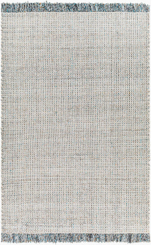 Surya Sara 10' X 14' Handmade Area Rug - Elegant, Durable, Eco-friendly Design With Stylish Fringe Detail Off,White Recycled Pet Yarn Sru2304-576