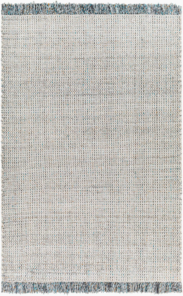 Surya Sara 10' X 14' Handmade Area Rug - Elegant, Durable, Eco-friendly Design With Stylish Fringe Detail Off,White Recycled Pet Yarn Sru2304-576