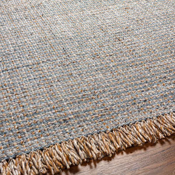 Surya Sara 10' X 14' Handmade Area Rug - Elegant, Durable, Eco-friendly Design With Stylish Fringe Detail Light Blue Recycled Pet Yarn Sru2305-23