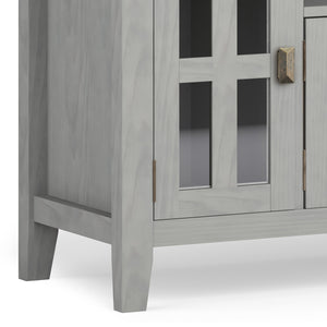 English Elm Artisan 72" Tv Media Stand In Fog Grey - Handcrafted Solid Wood With Ample Storage & Stylish Design B136P158423