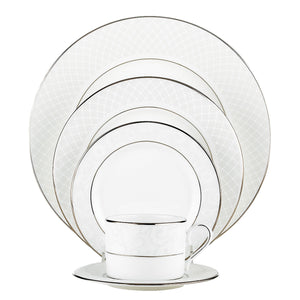 Lenox Venetian Lace 5-Piece Place Setting White, WHITE BONE CHINA 762014