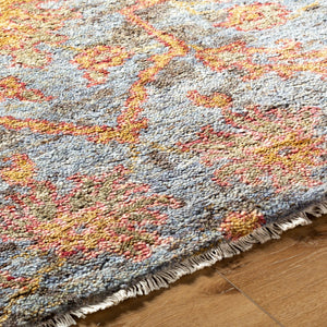 Surya Sakarya 2' X 3' Handmade Wool Rug – Luxurious Fringe Detail, Traditional Meets Modern Design, Indian-made Rust Wool Sry2302-810