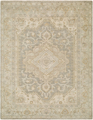 Surya Sakarya Hand Knotted Wool Accent Rug Traditional Fringe Design for Entryway or Bedroom 2' x 3' Rectangle SRY2303-23