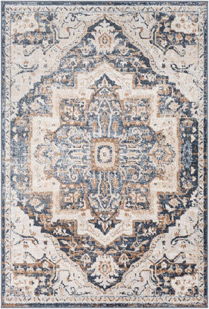 Livabliss St Tropez Machine Woven Polypropylene Area Rug Medallion Style for Living Rooms SRZ2303-6692