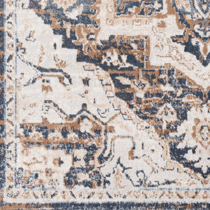 Livabliss St Tropez Machine Woven Polypropylene Area Rug Medallion Style for Living Rooms SRZ2303-6692