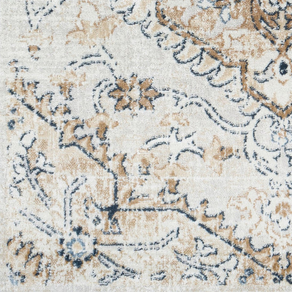 Livabliss St Tropez Machine Woven Polypropylene Area Rug Updated Traditional Pattern for Living Rooms Tan, Charcoal 5'3" x 7' SRZ2314-527