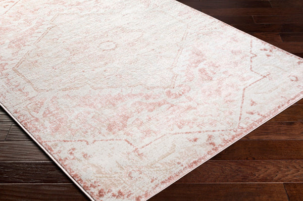 Livabliss St Tropez Traditional Runner Rug Polypropylene Hallway Accent with Medium Pile Pale Pink, Plum 2'7" x 10' SRZ2315-2710