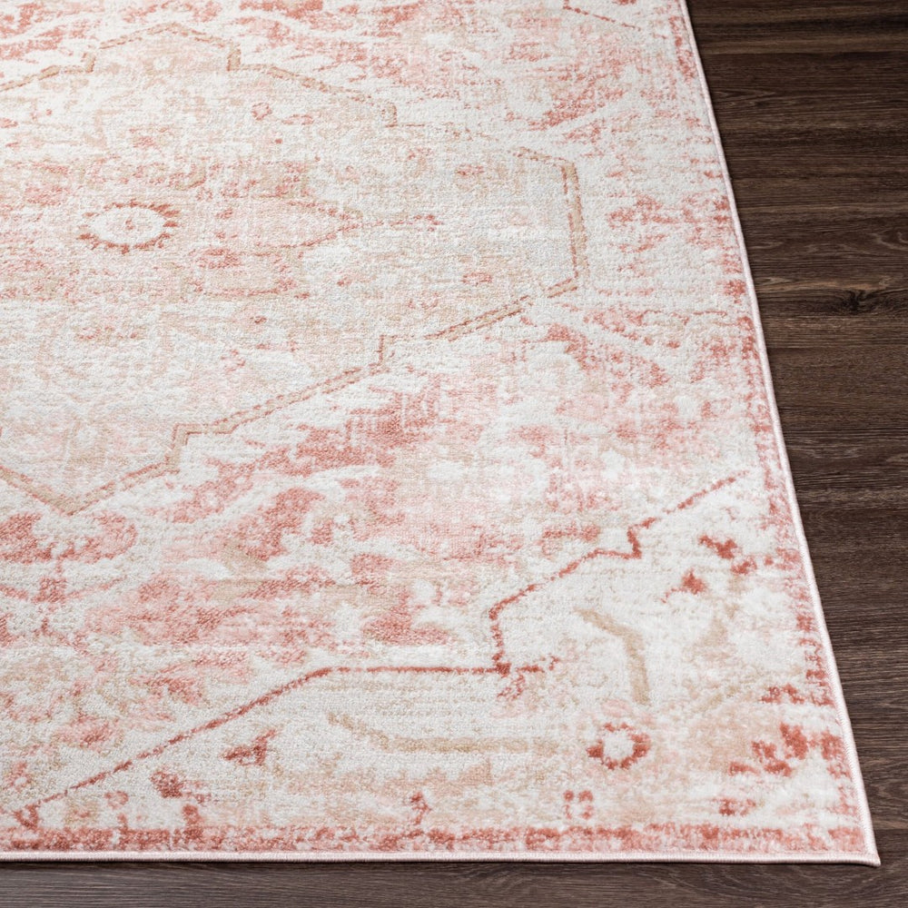 Livabliss St Tropez Traditional Runner Rug Polypropylene Hallway Accent with Medium Pile Pale Pink, Plum 2'7" x 7'3" SRZ2315-2773