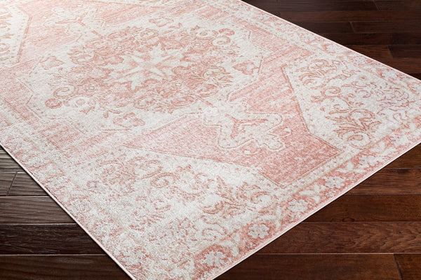 Livabliss St Tropez Traditional Runner Rug Turkey Woven Polypropylene Hallway Entryway Accent Pale Pink, Plum 9'2" x 12' SRZ2317-9212