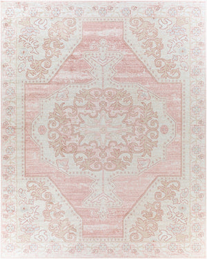 Livabliss St Tropez Traditional Runner Rug Turkey Woven Polypropylene Hallway Entryway Accent Pale Pink, Plum 7'10" x 9'6" SRZ2317-7996