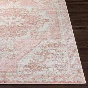 Livabliss St Tropez Traditional Runner Rug Turkey Woven Polypropylene Hallway Entryway Accent Pale Pink, Plum 9'2" x 12' SRZ2317-9212