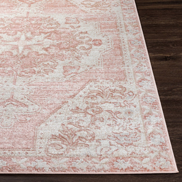 Livabliss St Tropez Traditional Runner Rug Turkey Woven Polypropylene Hallway Entryway Accent Pale Pink, Plum 9'2" x 12' SRZ2317-9212