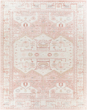 Livabliss St Tropez Traditional Square Area Rug Polypropylene Woven for High Traffic Rooms Pale Pink, Plum 7'10" x 9'6" SRZ2326-7996