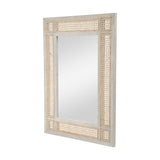 Christopher Knight Home® - Noble House - Cavendish Boho Mirror with Wicker Caning, Natural