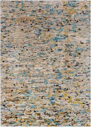 Surya Seda Handmade Rug 10' X 14' - Luxurious Wool, Silk & Viscose Blend For Modern Home Decor Elegance Mustard Viscose,Wool,Silk Ssd2300-69