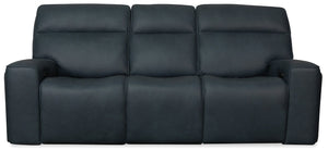 Hooker Furniture Riverton Dante Afterdusk Power Sofa With Dual Recline, Headrest & Lumbar, Hidden Cupholders And Luxe Leather Trim SS708-PHL3-048